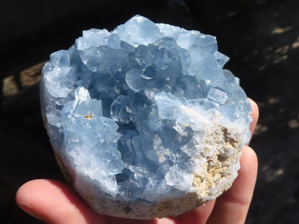 Natural Blue Celestite Crystal Specimens  x 2 From Sakoany, Madagascar - Toprock Gemstones and Minerals 