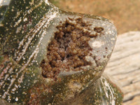 Polished Large Orbicular Ocean Jasper Flame With Crystalline Vugs  x 1 From Madagascar - TopRock