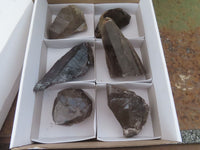 Natural Large Morion Smokey Quartz Crystals  x 6 From Mulanje, Malawi - Toprock Gemstones and Minerals 