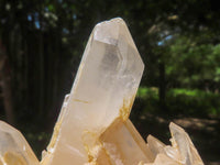 Natural White Quartz Clusters  x 2 From Madagascar - TopRock