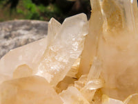 Natural White Quartz Clusters  x 2 From Madagascar - TopRock