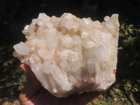 Natural White Quartz Clusters  x 2 From Madagascar - TopRock