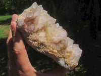 Natural White Quartz Clusters  x 2 From Madagascar - TopRock