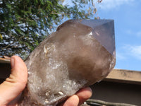 Polished Large Smokey Quartz Crystals  x 2 From Mulanje, Malawi - TopRock