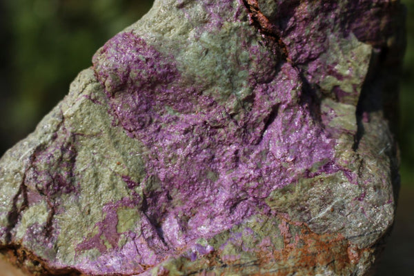 Natural Purple Stichtite With Green Serpentine (Atlantisite) Specimens  x 2 From Barberton, South Africa - TopRock