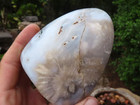 Polished Groovy Selection Of Agate Standing Free Forms  x 3 From Madagascar - Toprock Gemstones and Minerals 