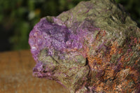 Natural Purple Stichtite With Green Serpentine (Atlantisite) Specimens  x 2 From Barberton, South Africa - TopRock