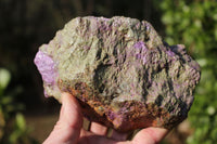 Natural Purple Stichtite With Green Serpentine (Atlantisite) Specimens  x 2 From Barberton, South Africa - TopRock