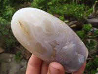 Polished Groovy Selection Of Agate Standing Free Forms  x 3 From Madagascar - Toprock Gemstones and Minerals 