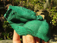 Natural Botryoidal Malachite Specimens  x 4 From Congo