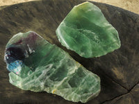 Polished Watermelon Fluorite Standing Slabs  x 3 From Uis, Namibia - TopRock