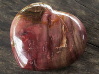 Polished Petrified Red Podocarpus Wood Hearts  x 3 From Mandrosonoro, Madagascar - TopRock