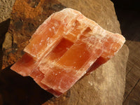 Natural New Sunset Orange Calcite Specimens  x 12 From Spitzkop, Namibia