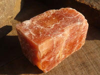 Natural New Sunset Orange Calcite Specimens  x 12 From Spitzkop, Namibia