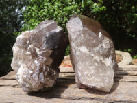 Natural Large Smokey Quartz Crystals  x 3 From Mulanje, Malawi - TopRock