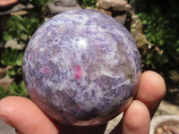 Polished Purple Lepidolite Mica Spheres  x 4 From Madagascar - TopRock