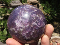 Polished Purple Lepidolite Mica Spheres  x 4 From Madagascar - TopRock