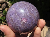 Polished Purple Lepidolite Mica Spheres  x 4 From Madagascar - TopRock