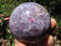 Polished Purple Lepidolite Mica Spheres  x 4 From Madagascar - TopRock