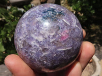 Polished Purple Lepidolite Mica Spheres  x 4 From Madagascar - TopRock