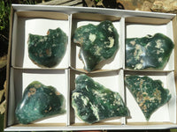 Polished Emerald Mtorolite / Chrome Chrysoprase Plates  x 6 From Mutorashanga, Zimbabwe - TopRock