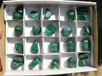 Polished Small Malachite Tumble Stones  x 20 From Congo - Toprock Gemstones and Minerals 