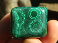 Polished Small Malachite Tumble Stones  x 20 From Congo - Toprock Gemstones and Minerals 