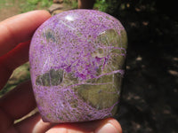 Polished Purple Stichtite & Serpentine Standing Free Forms  x 6 From Barberton, South Africa - TopRock