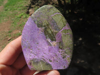 Polished Purple Stichtite & Serpentine Standing Free Forms  x 6 From Barberton, South Africa - TopRock