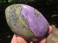 Polished Purple Stichtite & Serpentine Standing Free Forms  x 6 From Barberton, South Africa - TopRock