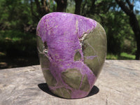 Polished Purple Stichtite & Serpentine Standing Free Forms  x 6 From Barberton, South Africa - TopRock