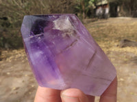 Polished Gorgeous Selection Of Smokey Window Amethyst Quartz Crystals  x 4 From Ankazobe, Madagascar - TopRock