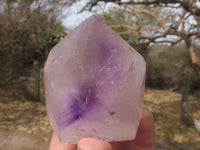 Polished Gorgeous Selection Of Smokey Window Amethyst Quartz Crystals  x 4 From Ankazobe, Madagascar - TopRock