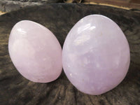 Polished Rare Blue Rose Quartz Standing Free Forms  x 2 From Ambatondrazaka, Madagascar - TopRock