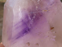 Polished Gorgeous Selection Of Smokey Window Amethyst Quartz Crystals  x 4 From Ankazobe, Madagascar - TopRock