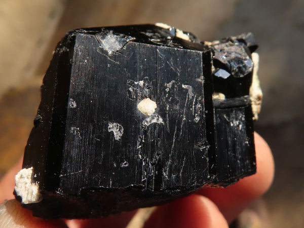 Natural Schorl Black Tourmaline Specimens x 12 From Erongo, Namibia