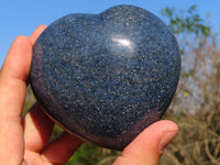 Polished Lazulite Hearts & Sphere x 3 From Madagascar - TopRock