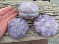 Polished Purple Lepidolite Pumpkin Carvings  x 4 From Zimbabwe - Toprock Gemstones and Minerals 