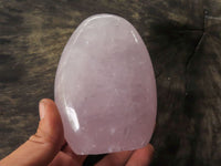 Polished Rare Blue Rose Quartz Standing Free Forms  x 2 From Ambatondrazaka, Madagascar - TopRock