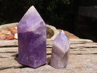 Polished Small Amethyst Points  x 6 From Madagascar - TopRock