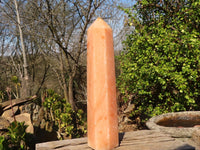 Polished Orange Twist Calcite Tower x 1 From Maevantanana, Madagascar