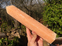 Polished Orange Twist Calcite Tower x 1 From Maevantanana, Madagascar