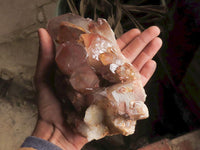 Natural Red Hematoid Phantom Quartz Clusters  x 3 From Karoi, Zimbabwe - TopRock