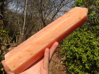 Polished Orange Twist Calcite Tower x 1 From Maevantanana, Madagascar