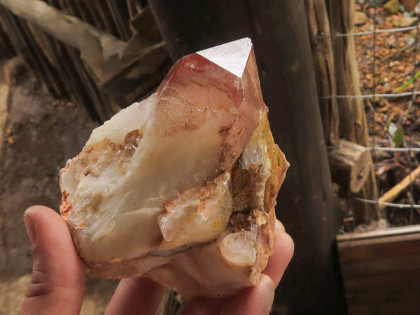 Natural Red Hematoid Phantom Quartz Clusters  x 3 From Karoi, Zimbabwe - TopRock