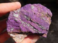 Natural Metallic Purpurite Cobbed Specimens  x 6 From Erongo, Namibia - Toprock Gemstones and Minerals 