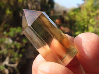 Polished Wispy Phantom Smokey Quartz Points x 20 From Madagascar