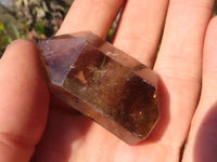 Polished Wispy Phantom Smokey Quartz Points x 20 From Madagascar