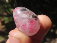 Polished Mini Rhodonite Eggs  x 35 From Madagascar - TopRock