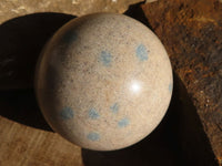 Polished Blue Spotted Spinel Quartz Spheres x 6 From Madagascar